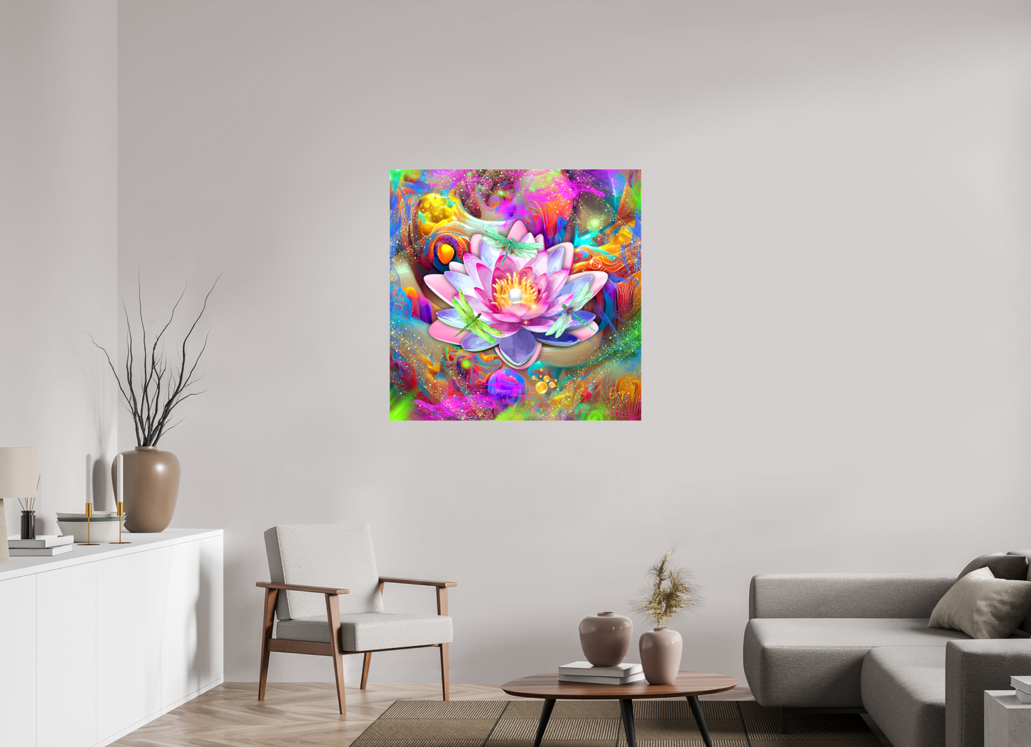 Kunstwerk: Kosmische Lotus Bloei