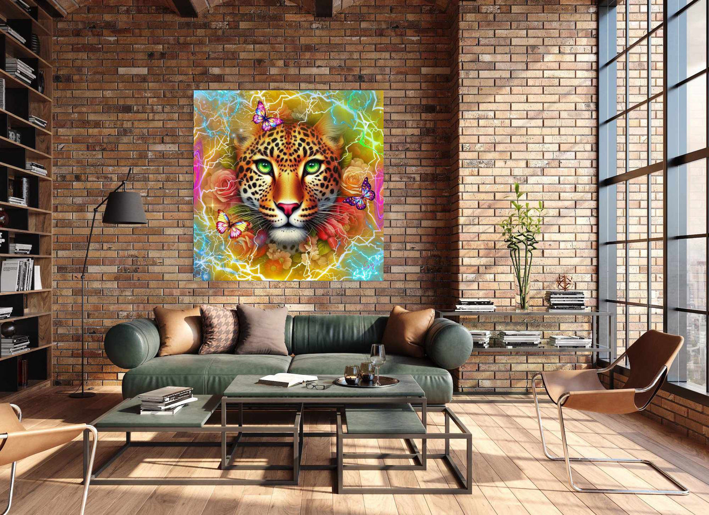 Kunstwerk: Wilde Schoonheid Acrylic Print – Een Kleurrijke Symfonie voor Modern Interieur - Evy's Bloom Art