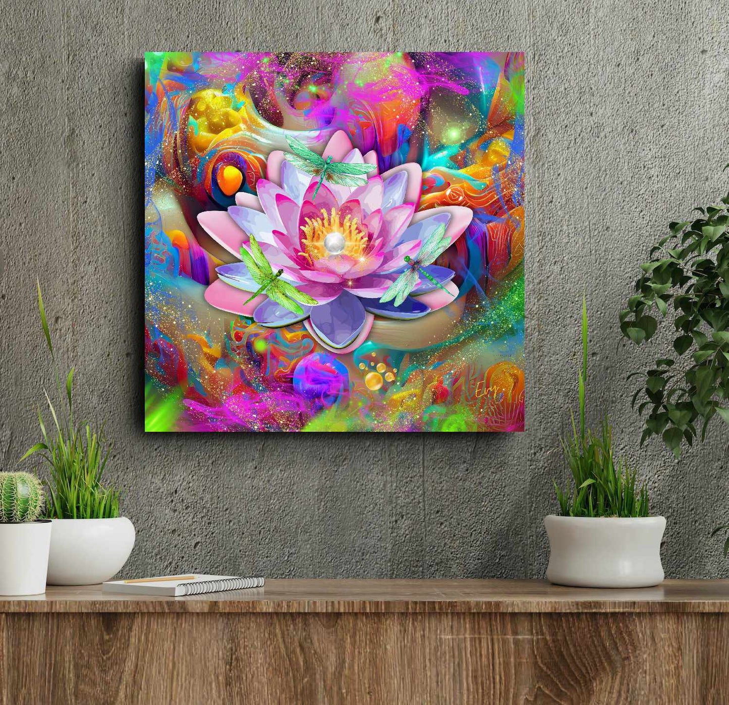 Kunstwerk: Kosmische Lotus Bloei