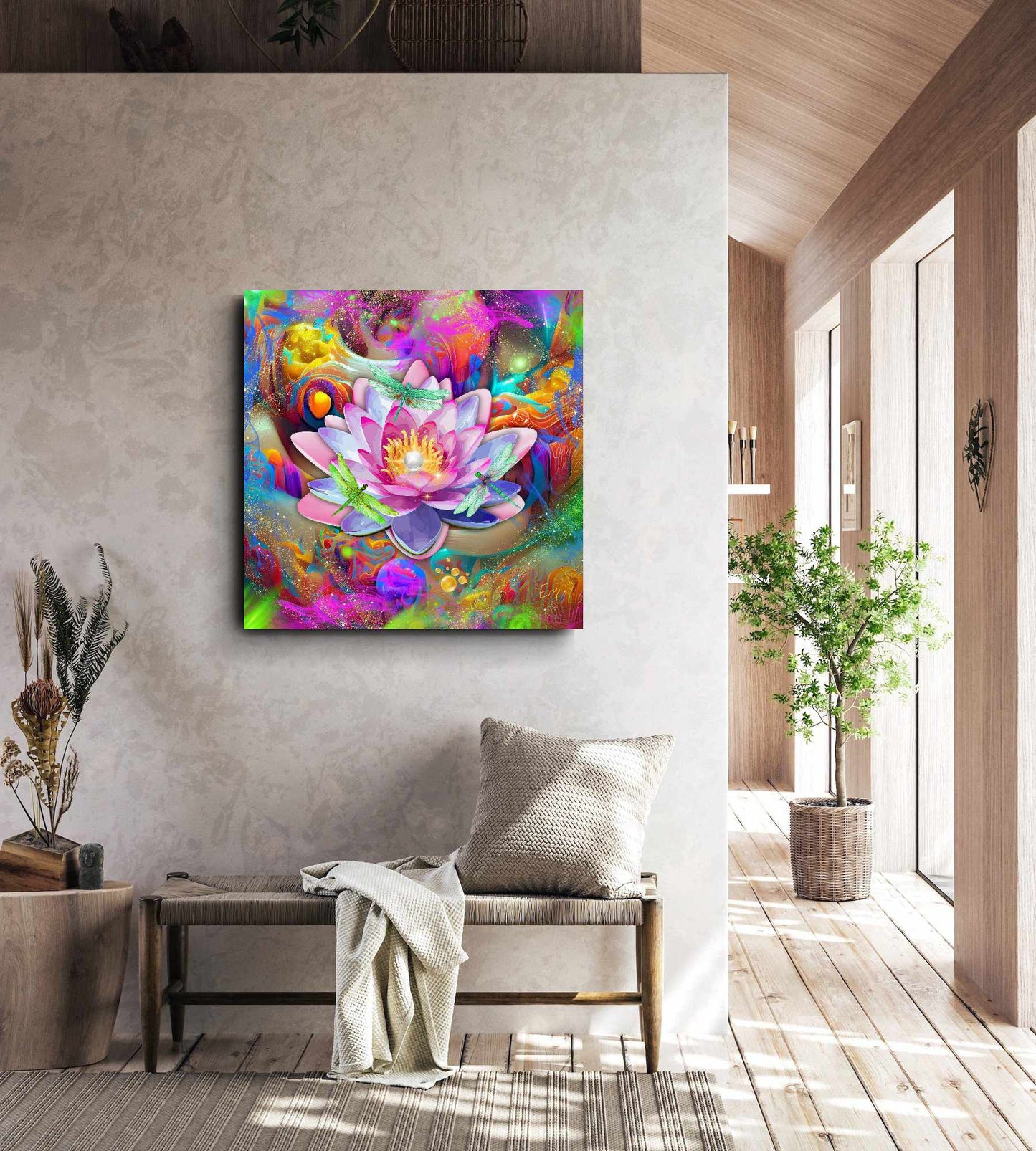 Kunstwerk: Kosmische Lotus Bloei