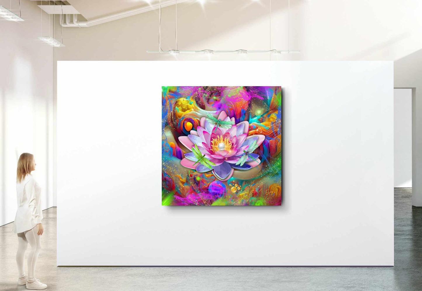 Kunstwerk: Kosmische Lotus Bloei