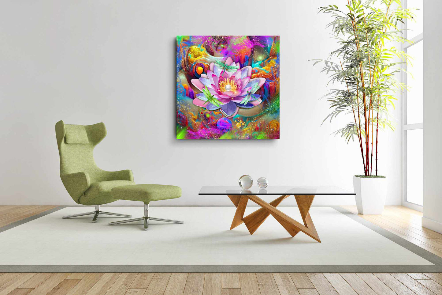 Kunstwerk: Kosmische Lotus Bloei