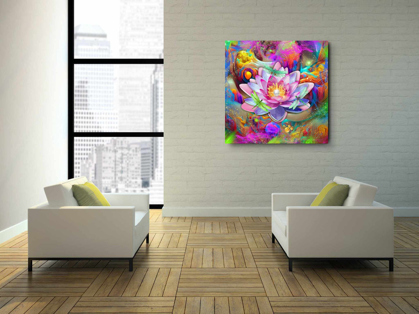 Kunstwerk: Kosmische Lotus Bloei