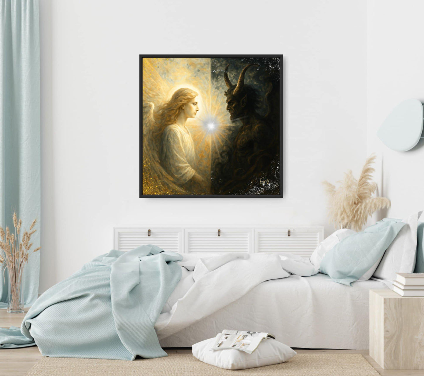 Kunstwerk: De Eeuwige Dans van Licht en Duisternis