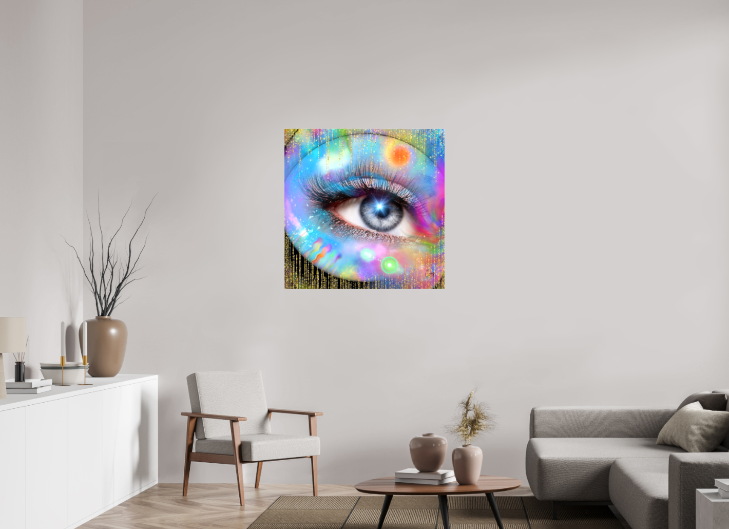 Universele Waarneming Binnenin - Kunstwerk voor aan de Muur - Evy's Bloom Art
