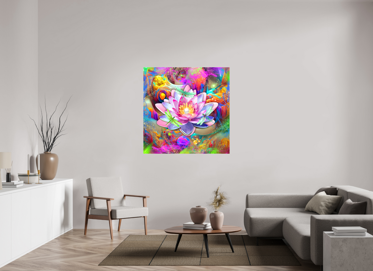 Kunstwerk: Kosmische Lotus Bloei
