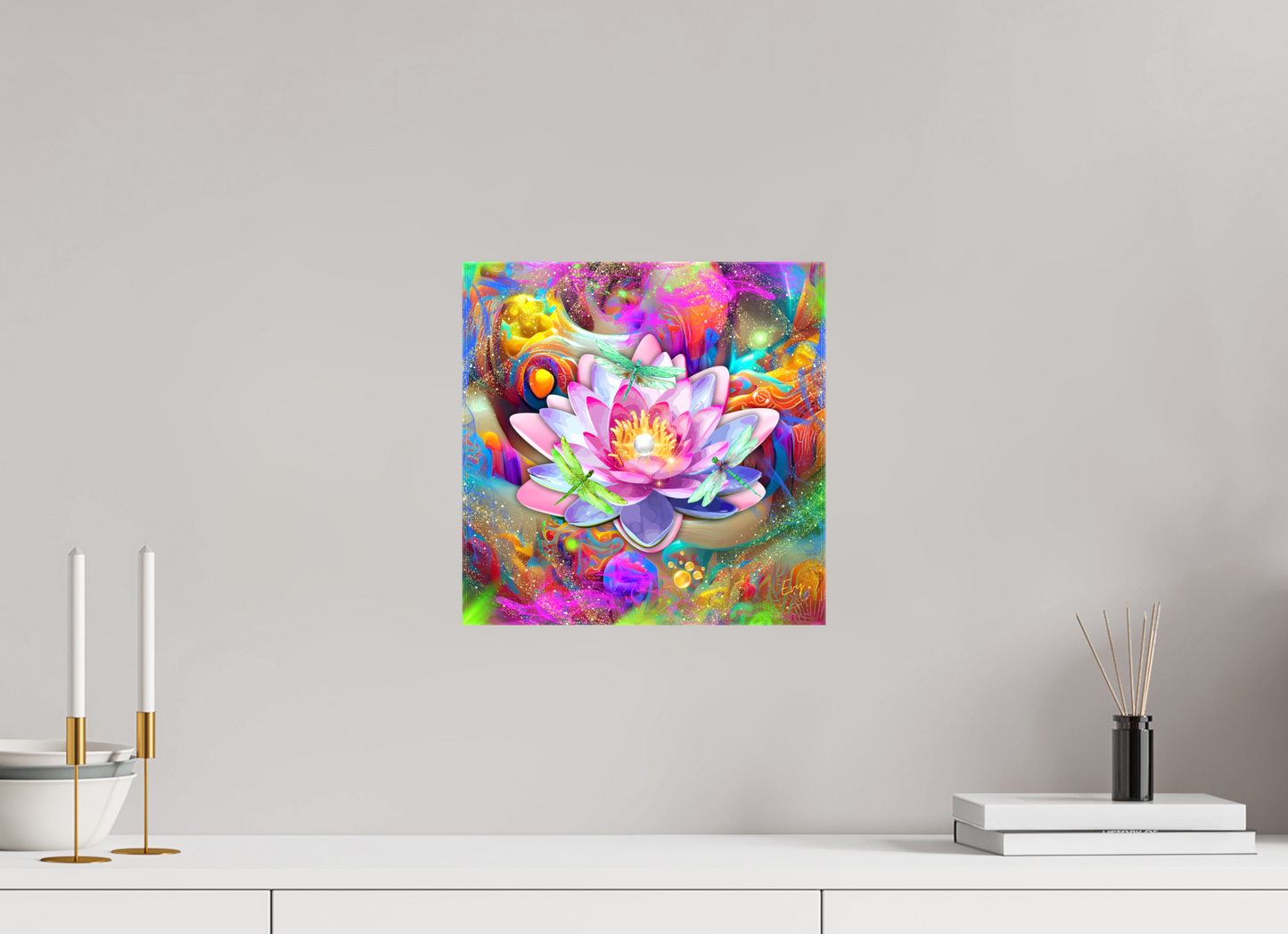 Kunstwerk: Kosmische Lotus Bloei