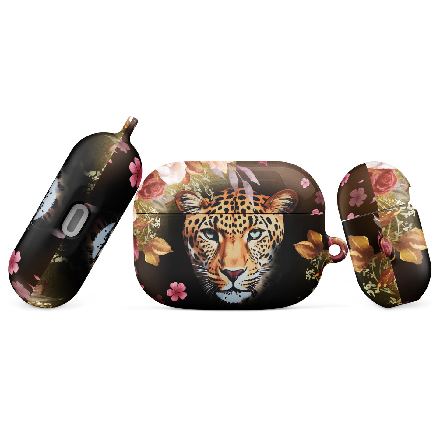 Extra Aanbod: "Wild & Stijlvol – AirPods®-Case met Luipaardkop door Evy's Bloom Art" Voor hem & Voor haar - Evy's Bloom Art