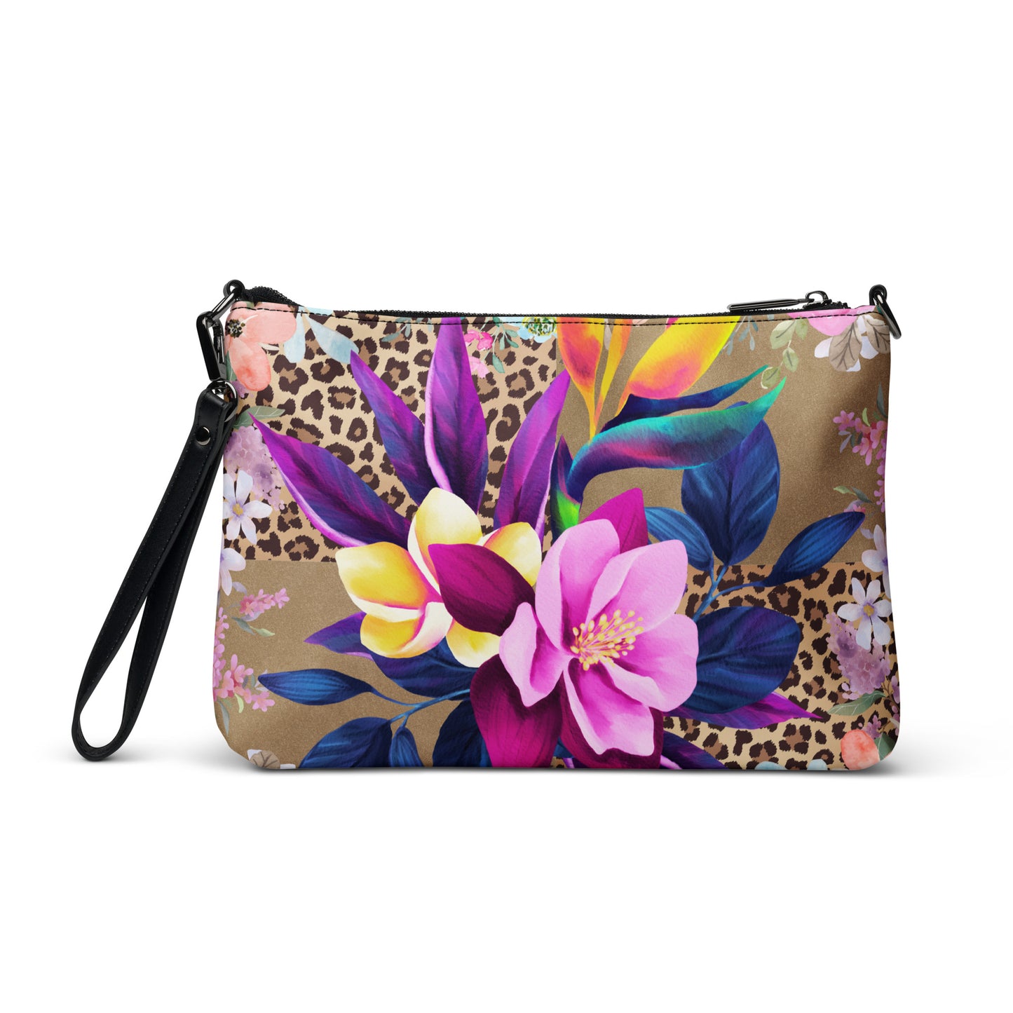 Draagtas: "Bohemian Elegance - Crossbodytas met Evy's Bloom Art Design" - Evy's Bloom Art