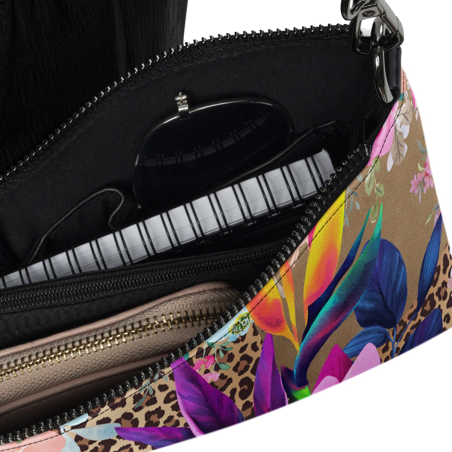 Draagtas: "Bohemian Elegance - Crossbodytas met Evy's Bloom Art Design" - Evy's Bloom Art
