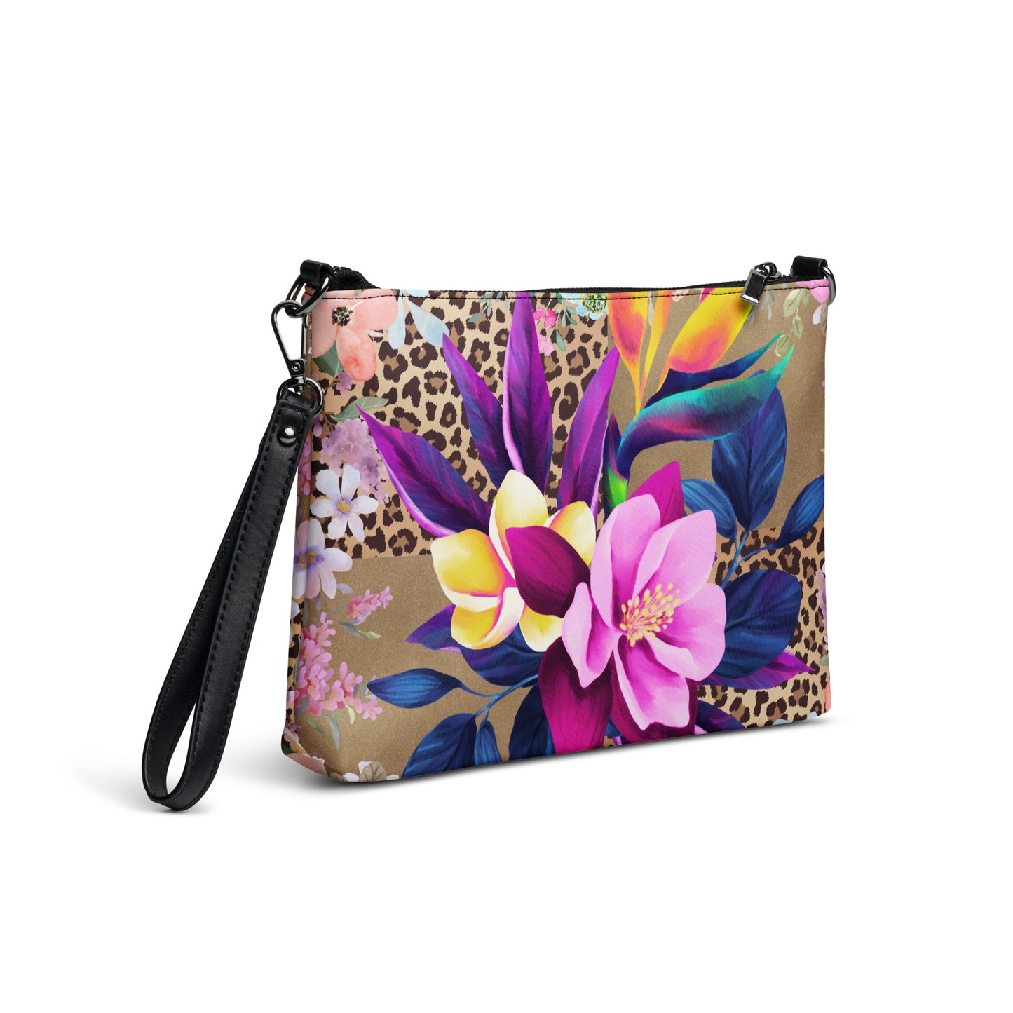 Draagtas: "Bohemian Elegance - Crossbodytas met Evy's Bloom Art Design" - Evy's Bloom Art