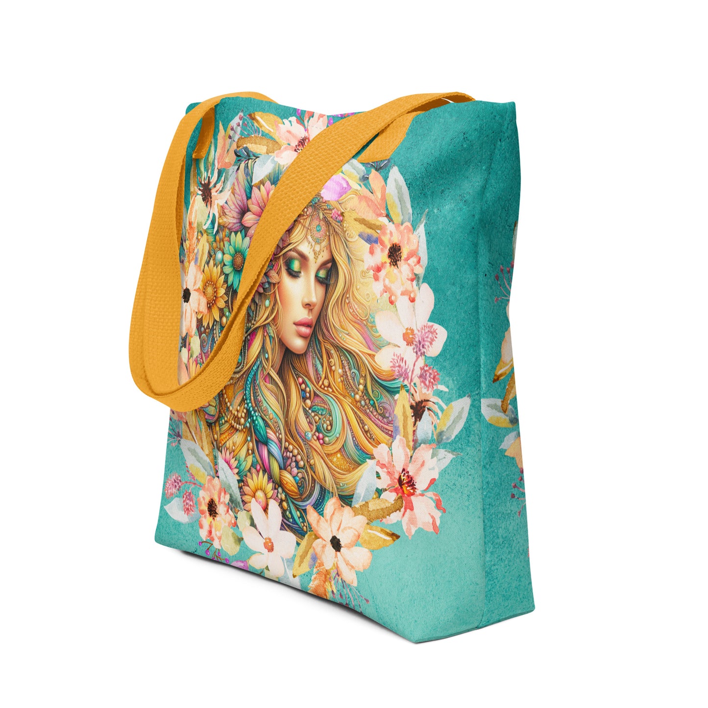 Draagtas: "Boho Droomtas - Trendy Stoffen Tas met Evy's Bloom Art Design" - Evy's Bloom Art
