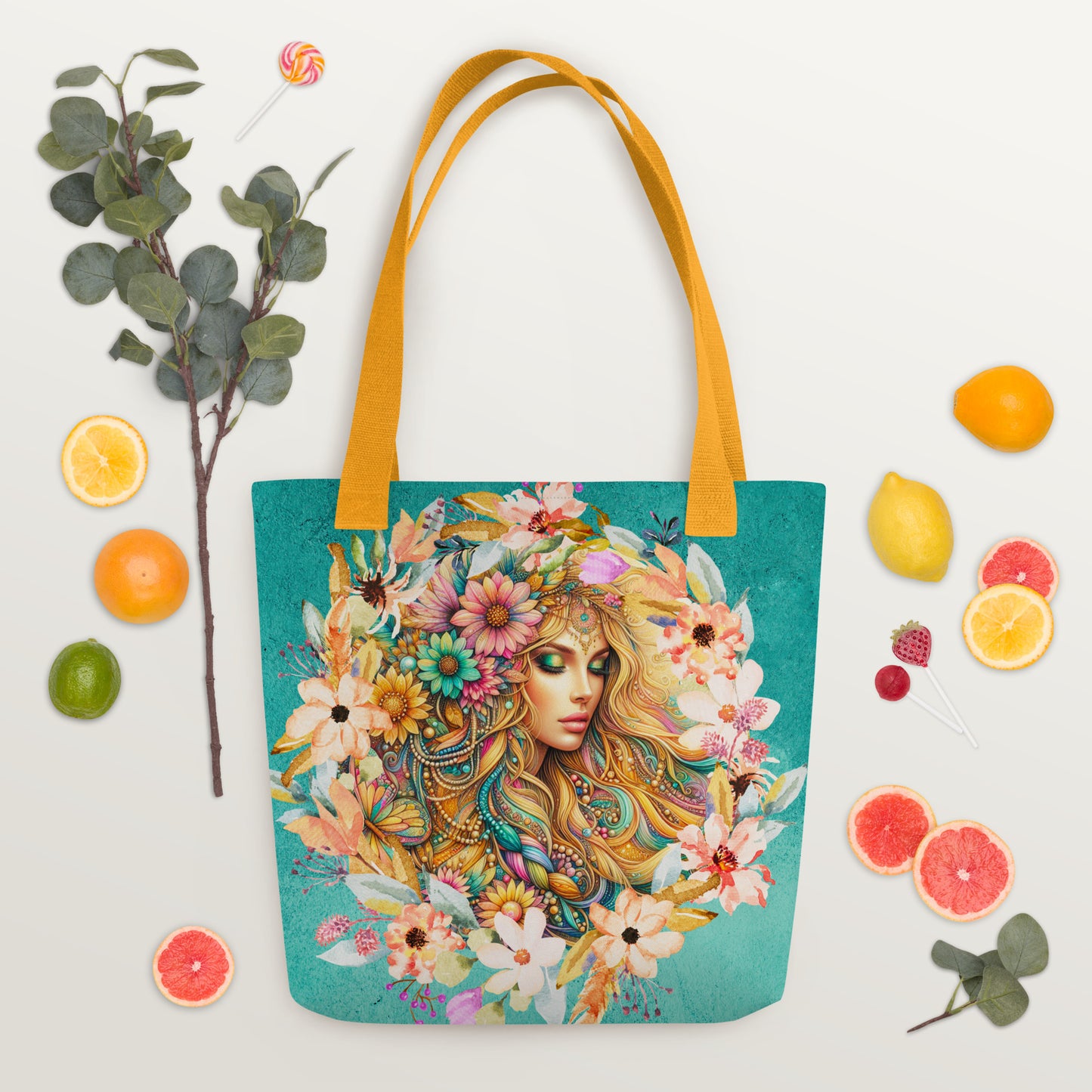 Draagtas: "Boho Droomtas - Trendy Stoffen Tas met Evy's Bloom Art Design" - Evy's Bloom Art