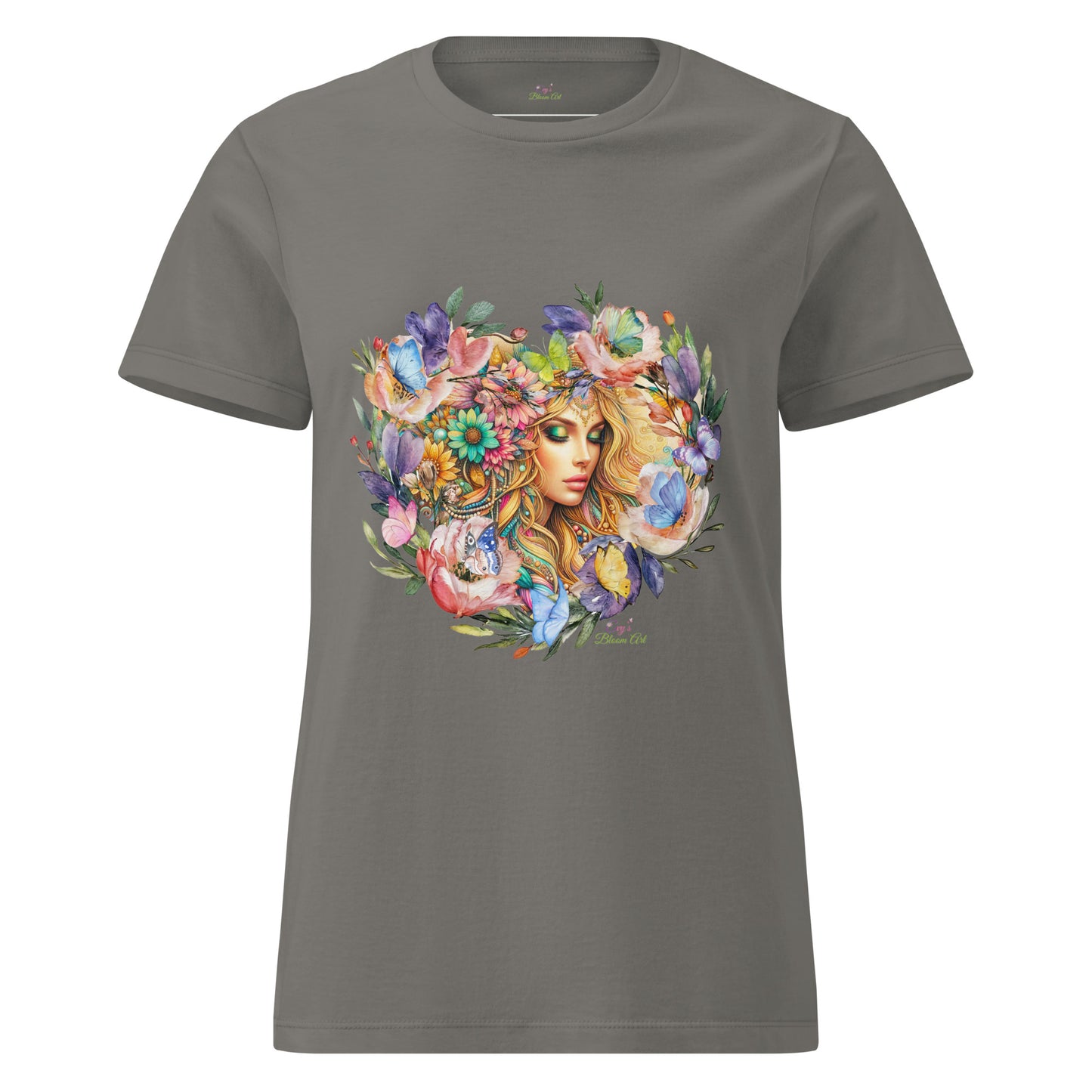 T-shirt voor haar: "Bohemian Hart - T-shirt met Kleurrijke Bloemenpracht door Evy's Bloom Art" - Evy's Bloom Art