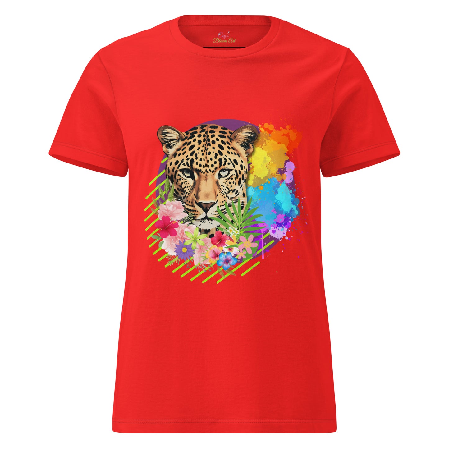 Womenβs basic softstyle t-shirt - Evy's Bloom Art