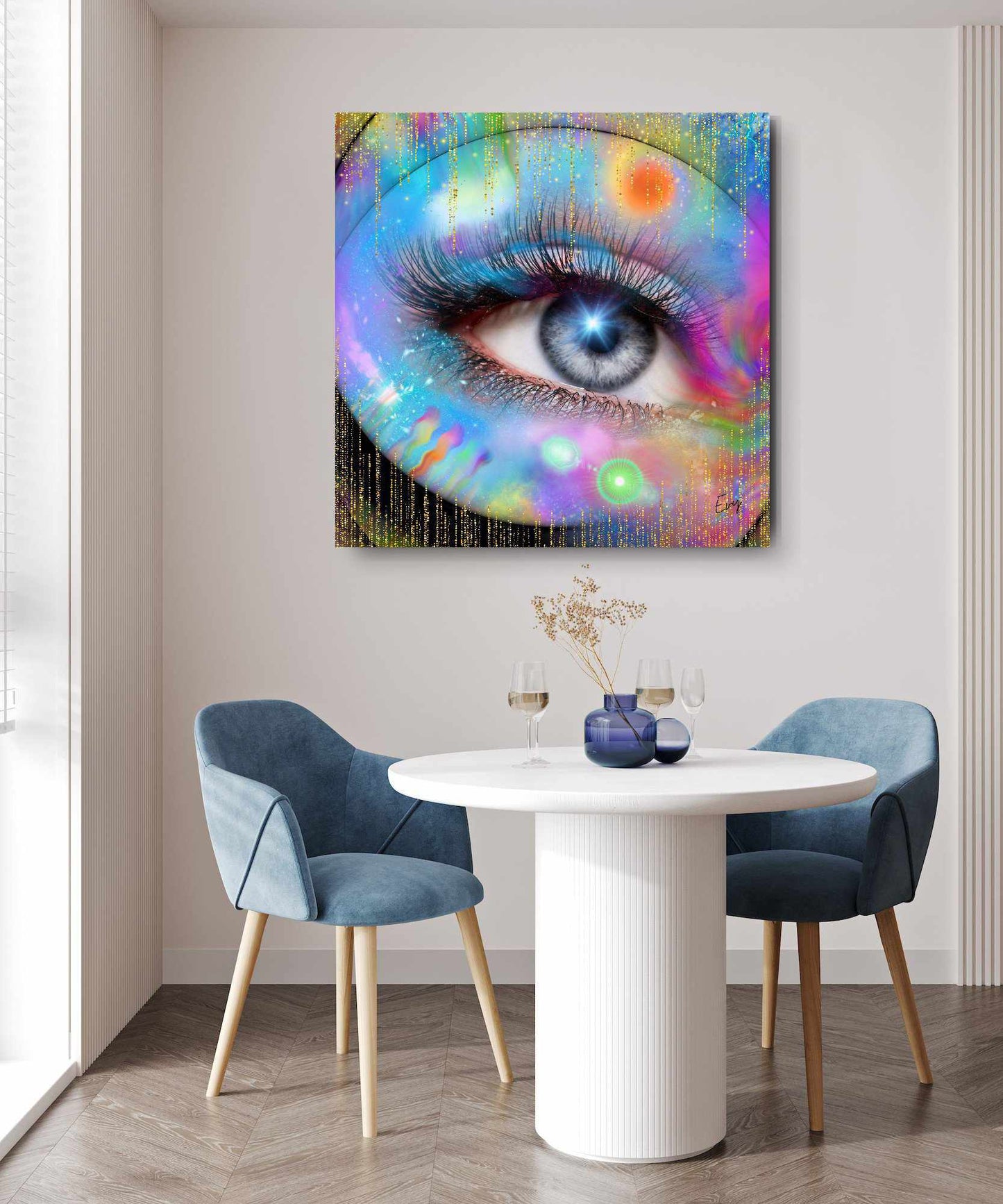 Universele Waarneming Binnenin - Kunstwerk voor aan de Muur - Evy's Bloom Art