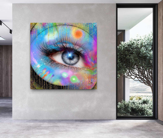 Universele Waarneming Binnenin - Kunstwerk voor aan de Muur - Evy's Bloom Art