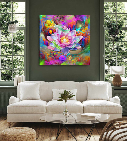 Kunstwerk: Kosmische Lotus Bloei