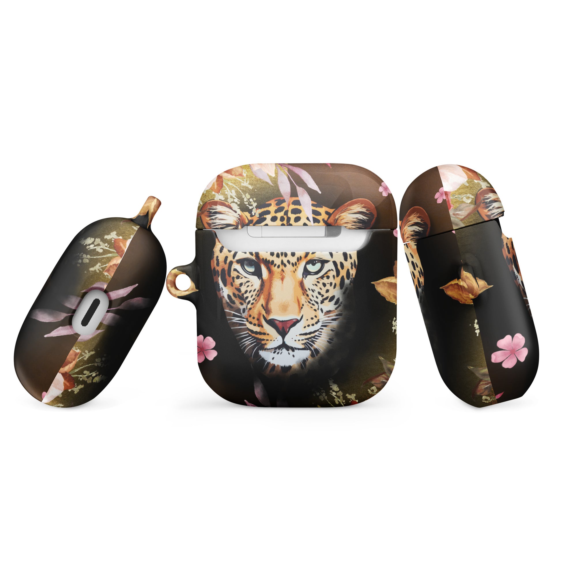 Extra Aanbod: "Wild & Stijlvol – AirPods®-Case met Luipaardkop door Evy's Bloom Art" Voor hem & Voor haar - Evy's Bloom Art