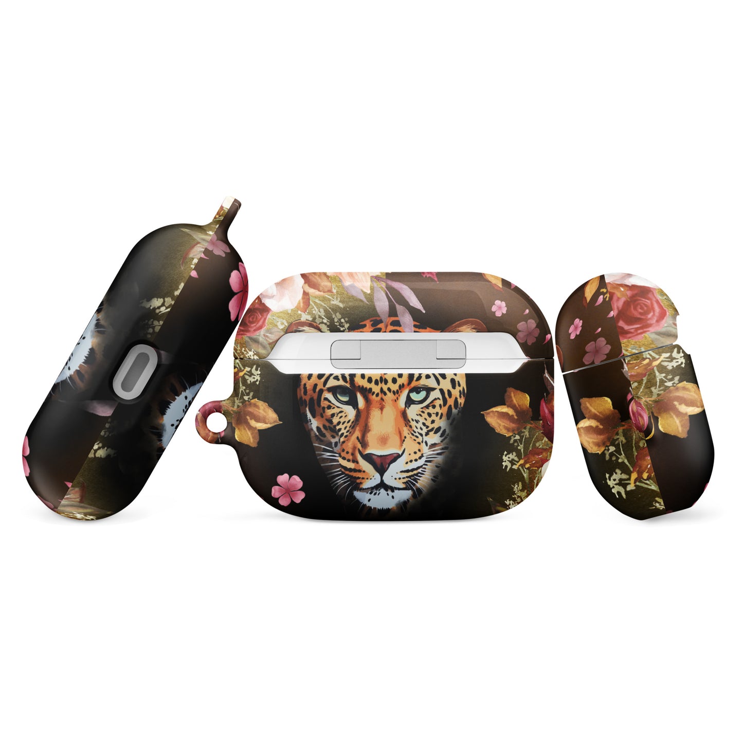 Extra Aanbod: "Wild & Stijlvol – AirPods®-Case met Luipaardkop door Evy's Bloom Art" Voor hem & Voor haar - Evy's Bloom Art