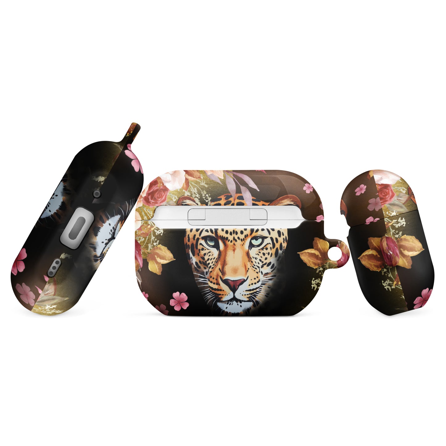 Extra Aanbod: "Wild & Stijlvol – AirPods®-Case met Luipaardkop door Evy's Bloom Art" Voor hem & Voor haar - Evy's Bloom Art