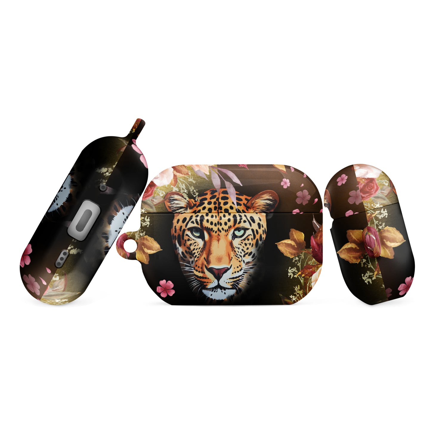 Extra Aanbod: "Wild & Stijlvol – AirPods®-Case met Luipaardkop door Evy's Bloom Art" Voor hem & Voor haar - Evy's Bloom Art