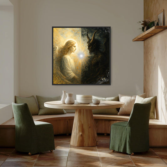 Kunstwerk: De Eeuwige Dans van Licht en Duisternis