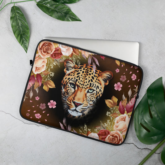 Draagtas: "Wild Elegantie - Laptophoes met Evy's Bloom Art Design" - Evy's Bloom Art