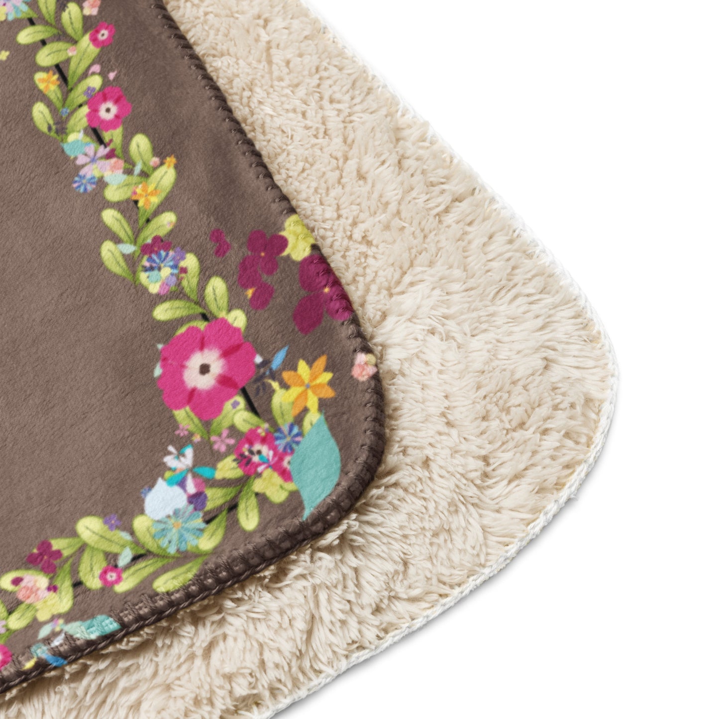 Voor Haar: Sherpa deken een omhelzing van woorden voor mama - Evy's Bloom Art