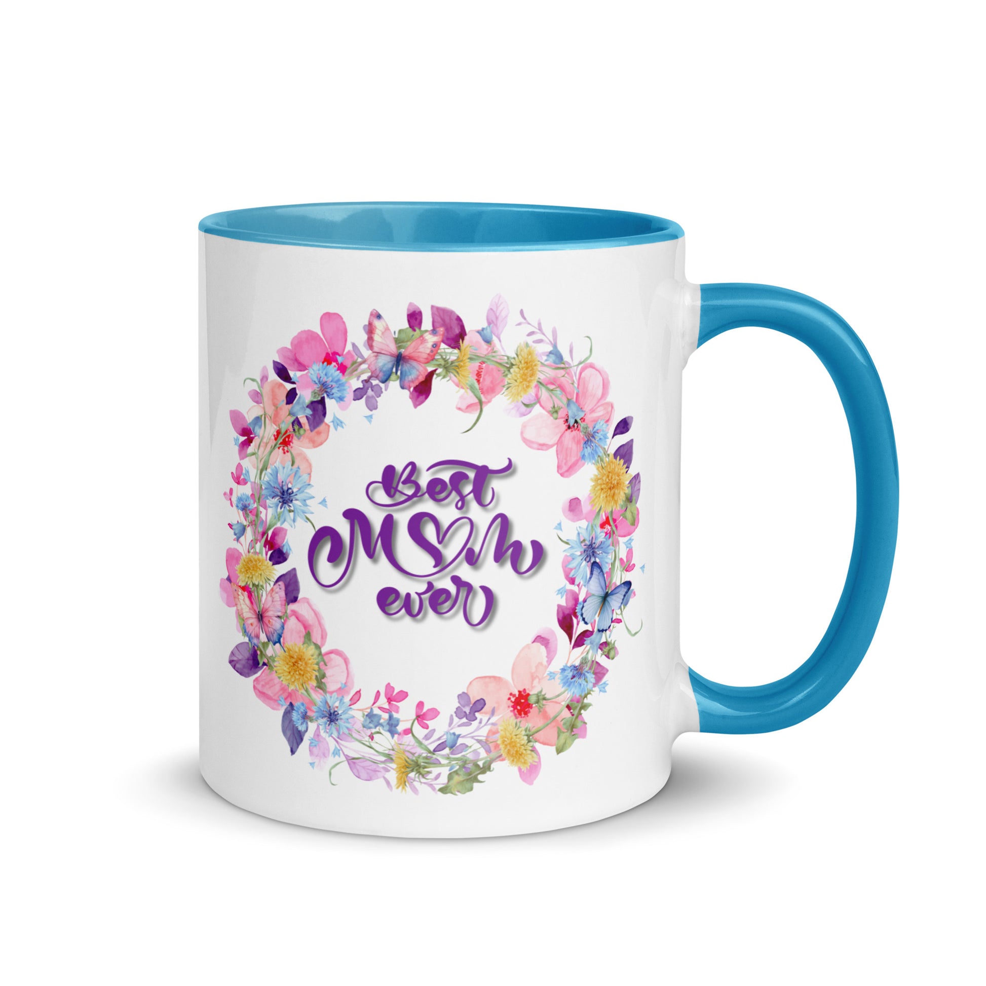 Voor haar: Drinkmok met gekleurde binnenkant – Best Mom Ever - Evy's Bloom Art