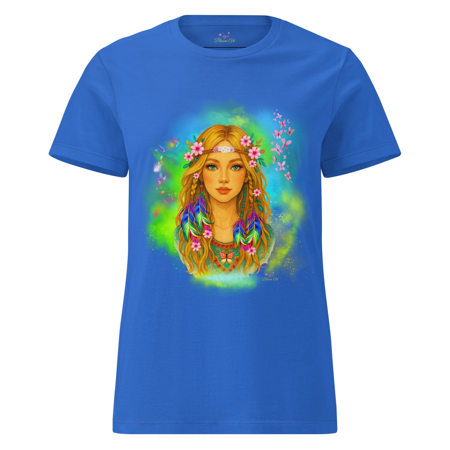 T-shirt: "Magische Bohemian Vrouw - door Evy's Bloom Art" - Evy's Bloom Art